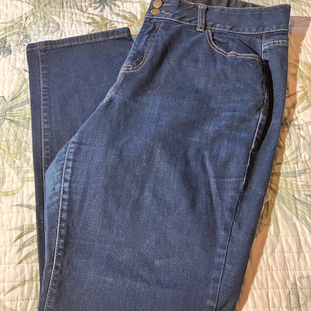 Lane Bryant Women's T3 Straight Leg Jeans - Blue